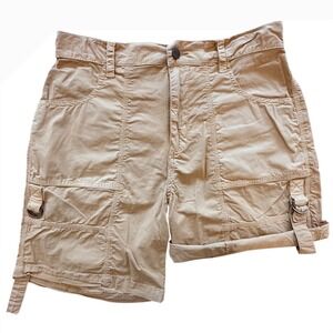 Sanctuary Standard Surplus Tan Cargo Shorts Women 31 Utility Summer Vacation